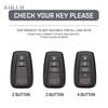 Leather Car Remote Key Case Cover Shell For Toyota Prius Camry Corolla Chr C-Hr Rav4 Land Cruiser Prado Key Protective Keychain