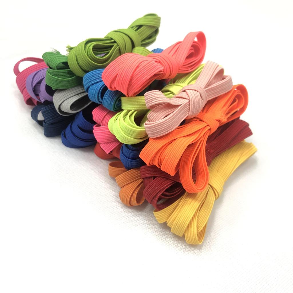 Elastic Flat Rubber Band - 300 Colors, 1 Roll Order