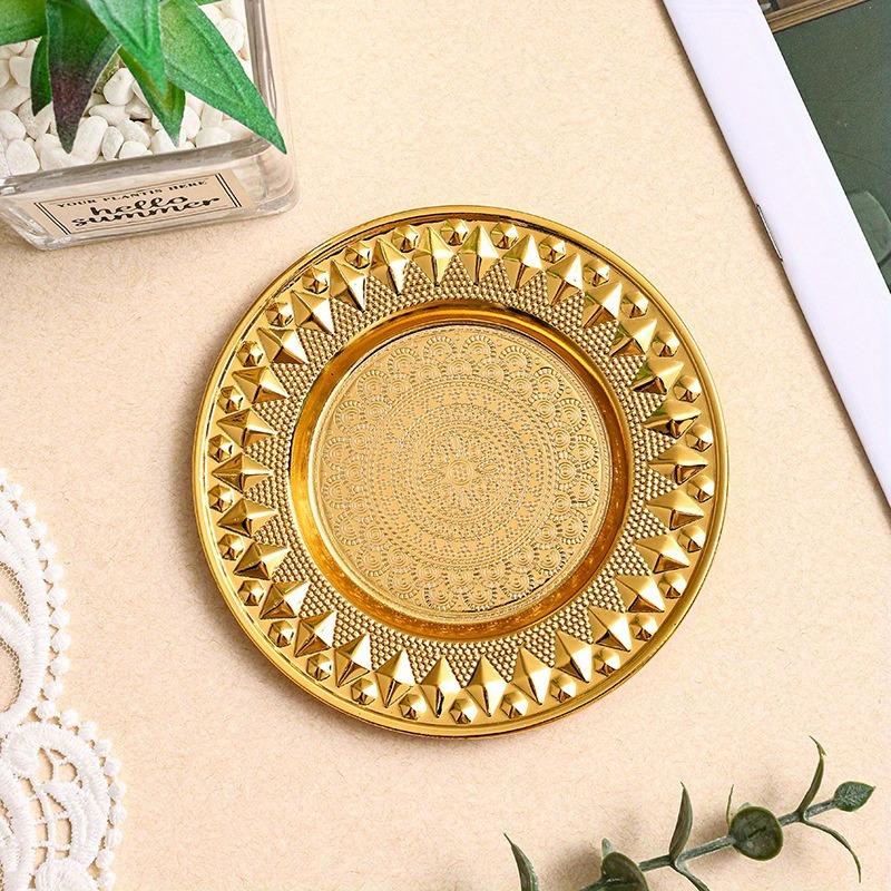 1PC European Fruit Plate Living Room Home Coffee Table Tea Snacks Dried Fruit Snack Dishes Storage Tray