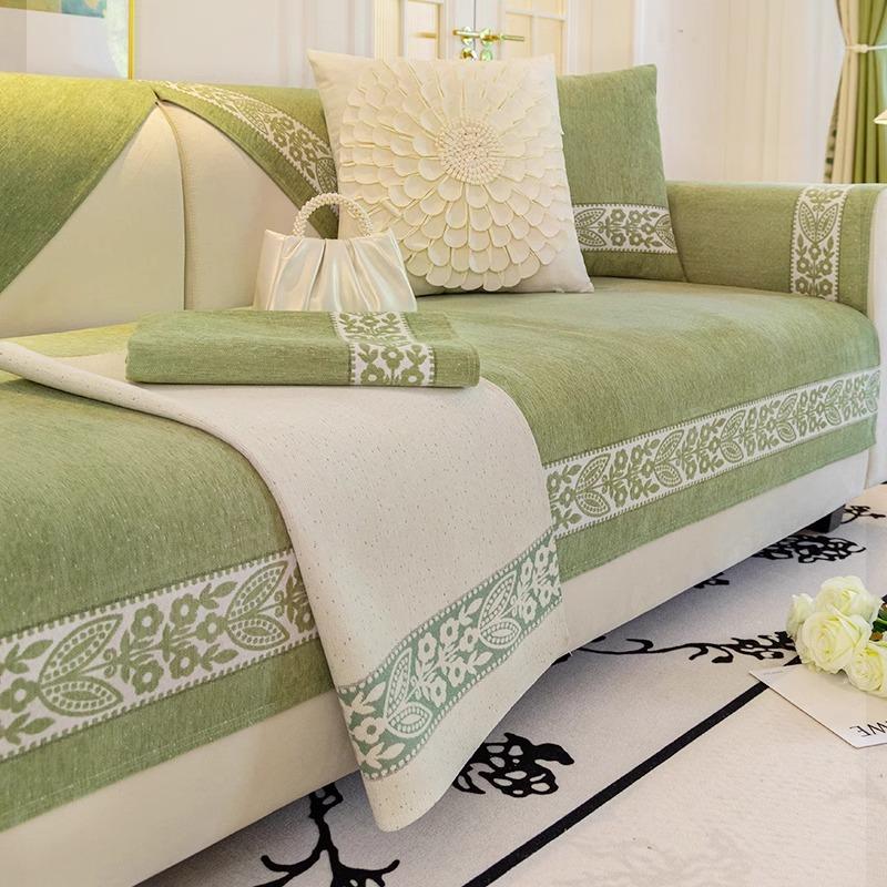 Chenier French Sofa Cushion, All-Season Non-Slip Seat Cushion, High-End Sofa Cover  New Cover Cloth Seat Cushion
