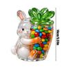 Easter Cookie Jar Bunny Cute Portable Decor Easter Home Decor for Party Christmas Birthday Weekday Snack Serving Offices Dorm