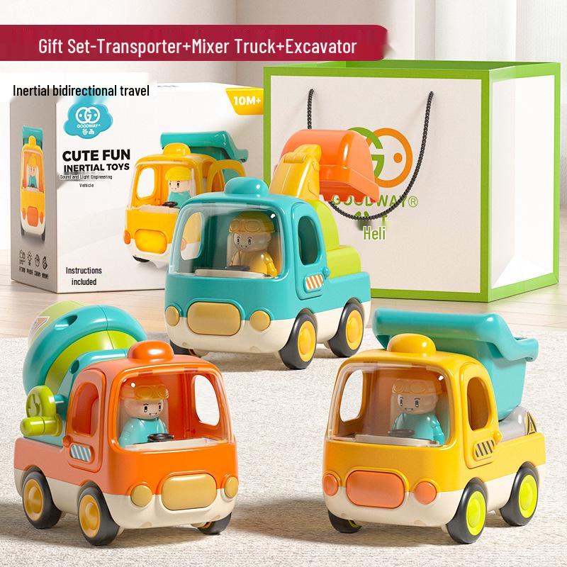 Baby Music Engineering Toy Car for Boys, Ages 1-3, Early Education Gift