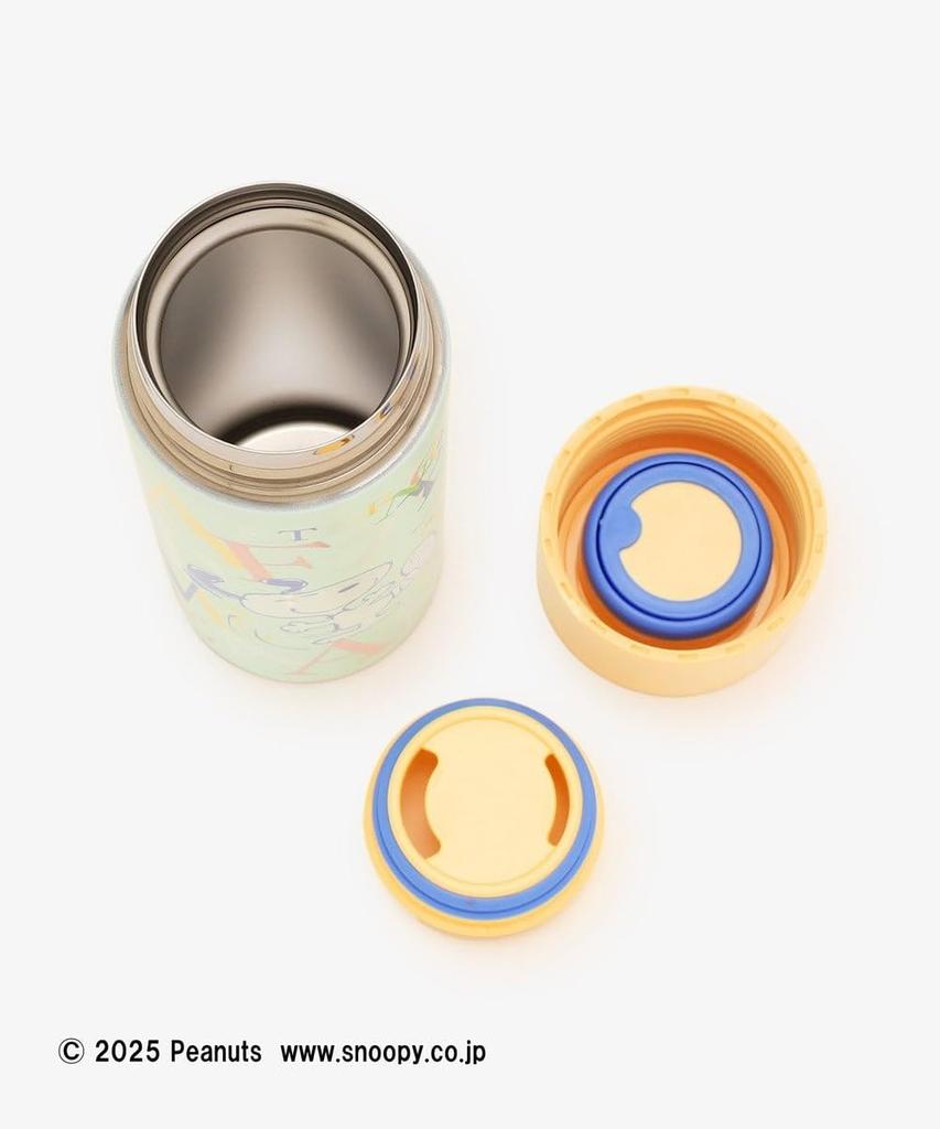 Tea AfternoonTea LIVING Water Bottle JJ14 Stainless Steel Green [Afternoon Living] Bottle/Mug Bottle/PEANUTS
