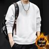 Men's Heavyweight American-Style Round Neck Hoodie for Autumn/Winter - New Trend, High Street Loose Fit, Plus Size Available