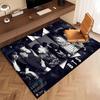 1pc Kpop Print Area Rug - Soft, Washable Non-Slip Indoor Mat, Living Room, Home Office Decorative Rug,Office Decorative