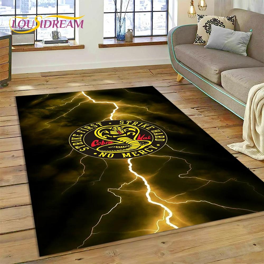 3D Cobra Kai Classics TV Amanda Karate Rug Carpet for Living Room Bedroom Decor,Floor Mat Non-slip Decoration for Sofa Doormat