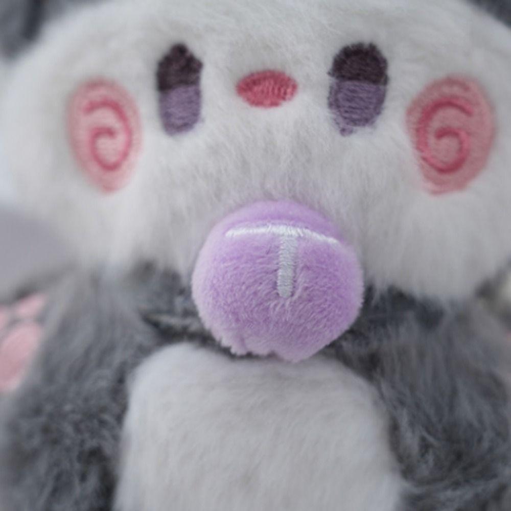 Hugging Cute Cat Plush Doll Stuffed Animal Plush Key Chain Coffee Cat Plush Keychain  Kid Girls