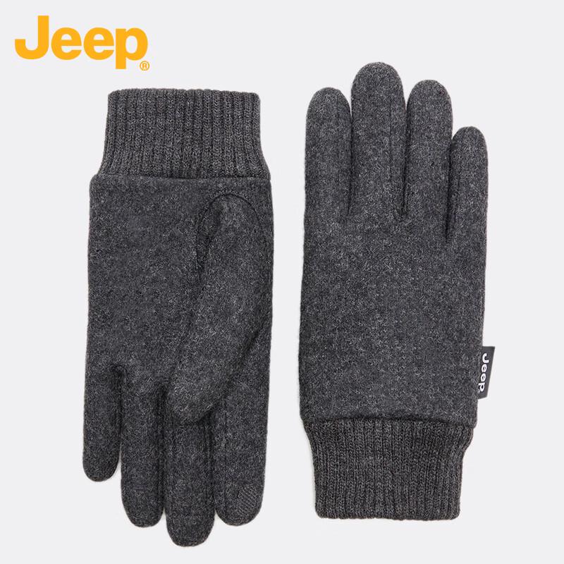 Jeep Men's Touchscreen Wool Winter Gloves