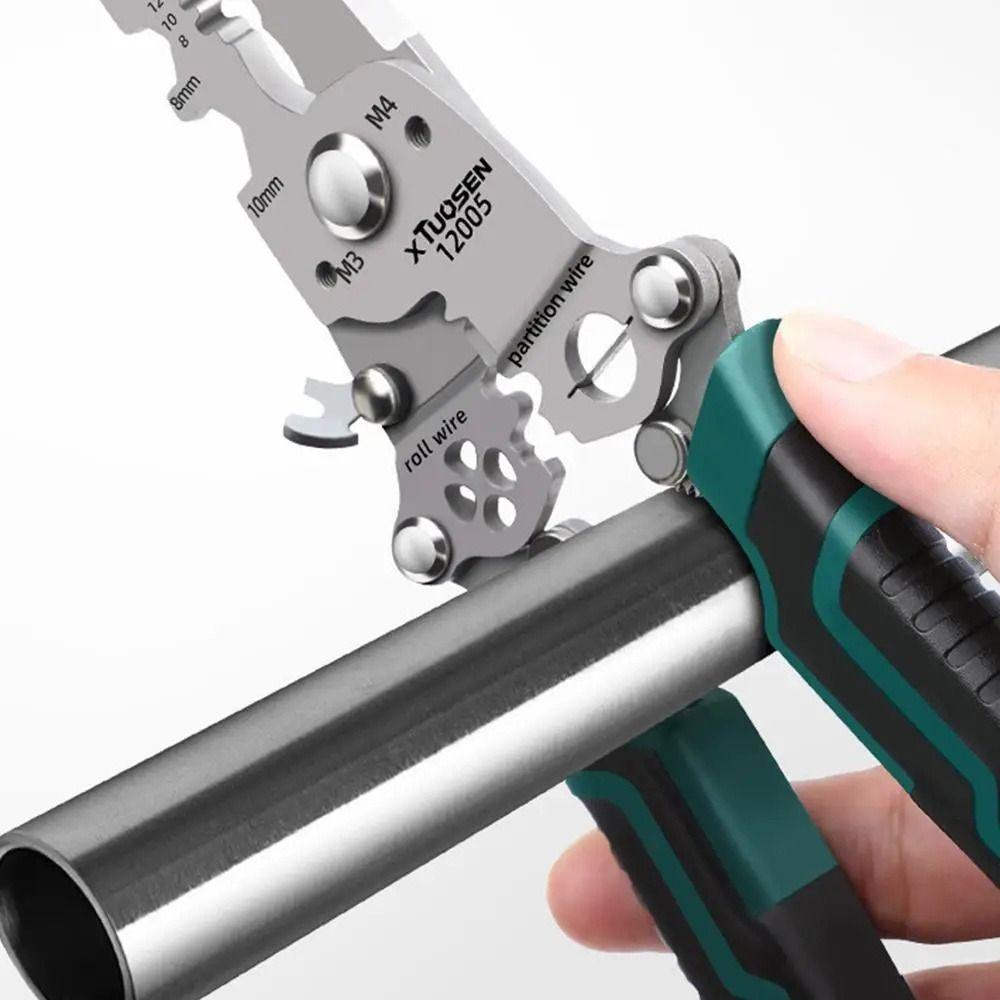 High-carbon Steel Electrician Crimpe Pliers Folding Wire Stripper  Automobile