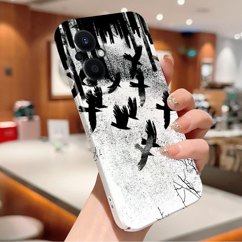 All-inclusive Film Handyhülle Cartoon Mode Design Hartschale Vollabdeckung Kameraschutzhülle für OPPO A60 A96 Reno12 Realme C53 C75