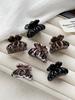 6PCS Tortoise Hair Claw Clips,Non-Slip Small Jaw Clip,Leopard Hair Clamps,Strong Hold Hair Styling Accessories for Women Girls