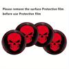 4pcs Skeleton Skull Car Wheel Center Hub Cap Car Wheel Hub 3D Emblem Stickers Cover 56mm