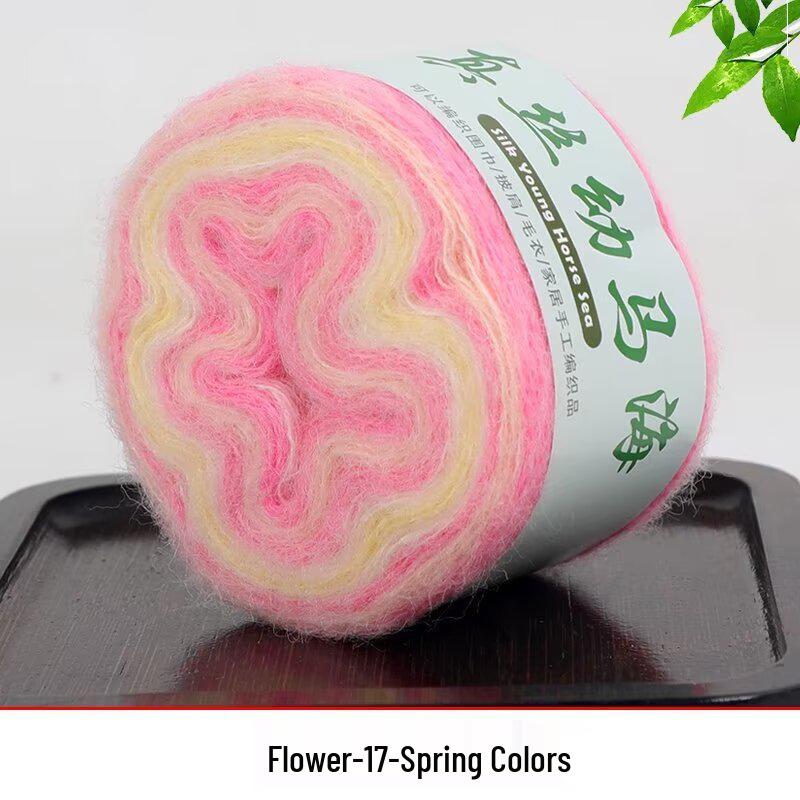 Handmade Gradient Silk Baby Alpaca Yarn for DIY Knitting: Sweater, Shawl, Scarf