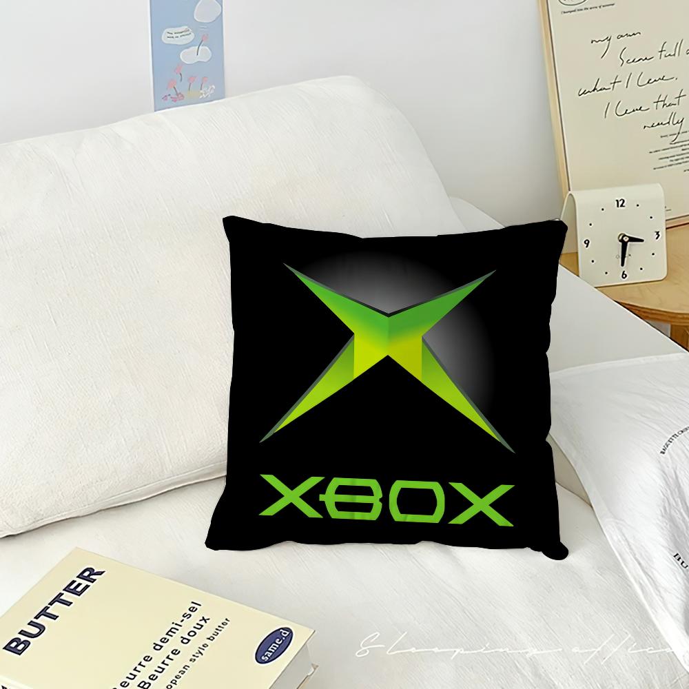 Classic Cushion Cover Living Room Headboard Bedroom Office Cushion Cushion Sofa Nap Time X-Xbox Gamer Square Pillow Case