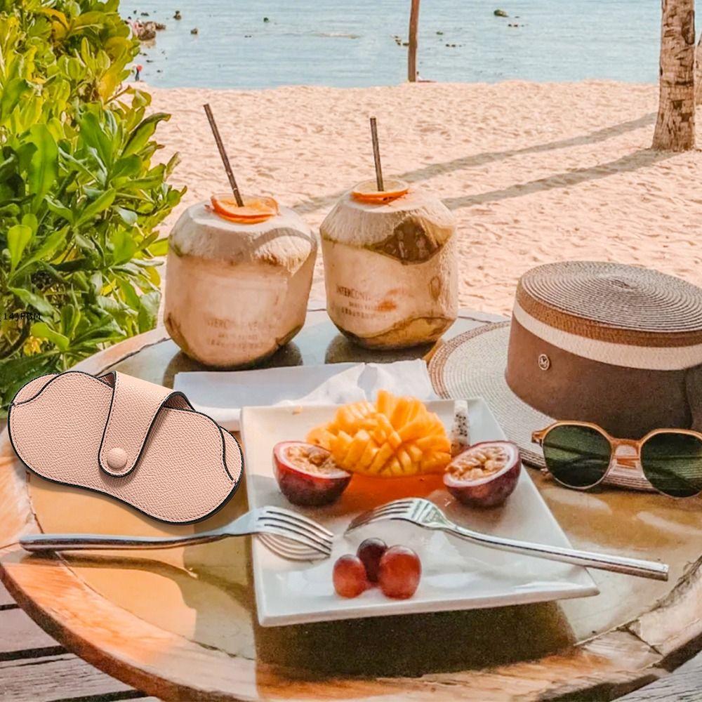 Durable Sunglasses Pouch Solid Color Hanging Sunglasses Sunglasses Storage Bag  Eyewear Accessories