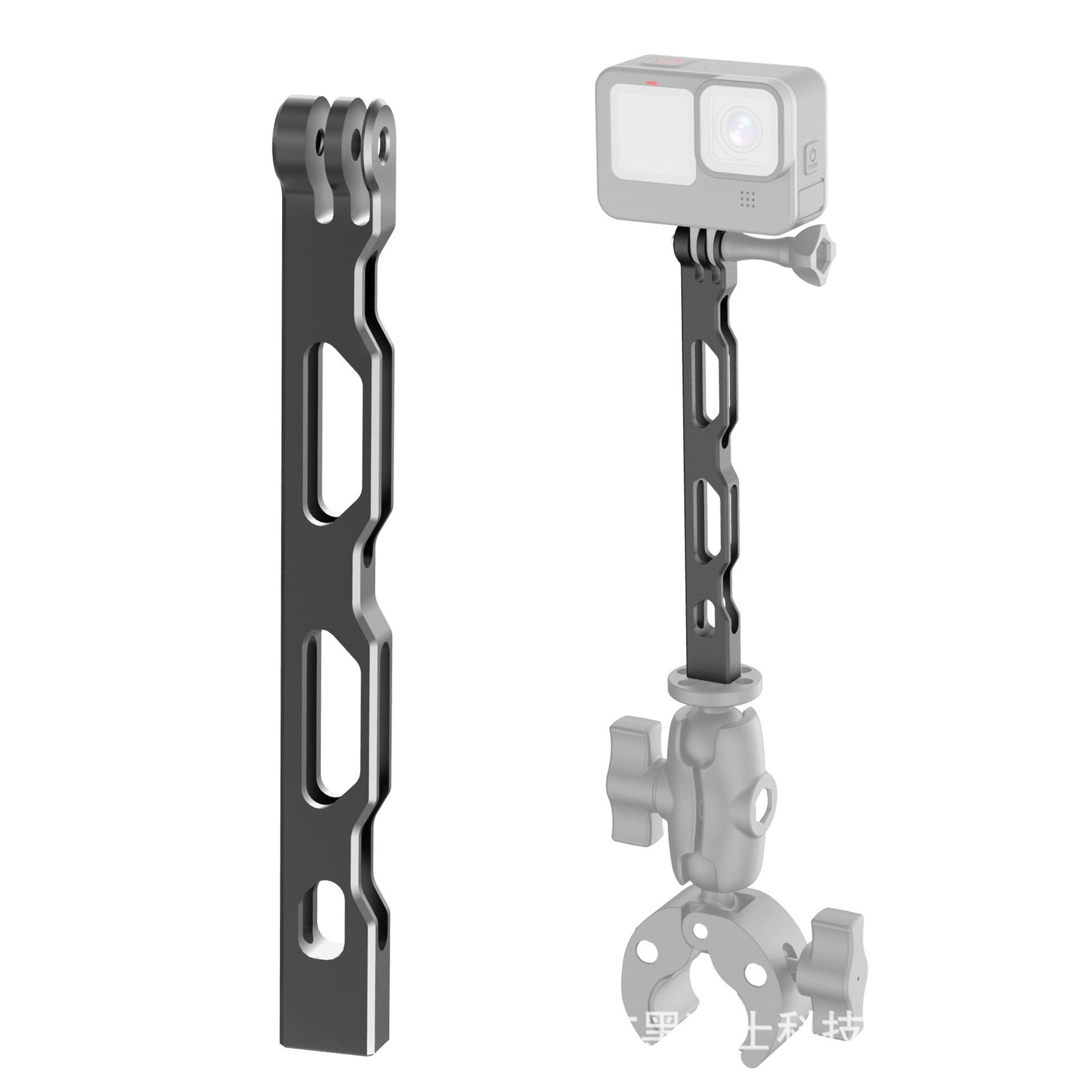 

Спортивная камера алюминиевый сплав тактическая ручка удлинитель селфи стойка подходит для Gopro12 шлем удлинитель стойка кислотные зеленого