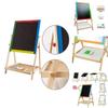 Kid Magnetic Drawing Board With Elevating Wooden Frame For Artistic Play And Education