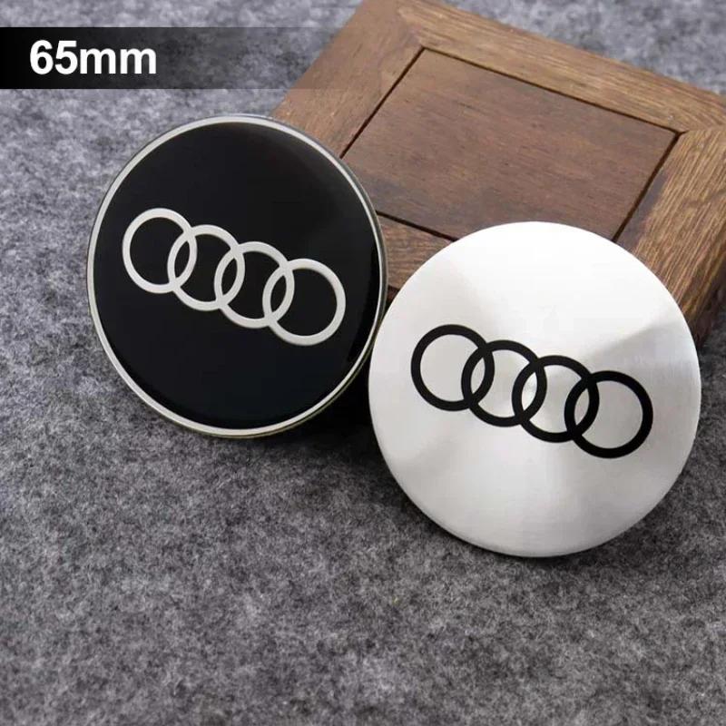 56/60/65/75mm 4pcs Car Wheel Center Hub Cap Badge Logo Sticker 8s A6 A3 A4 A5 A6 Q2L Q3 Q5 Q7 Q8 R8 S4 S8 S7 RS5 RS8 RS6s8