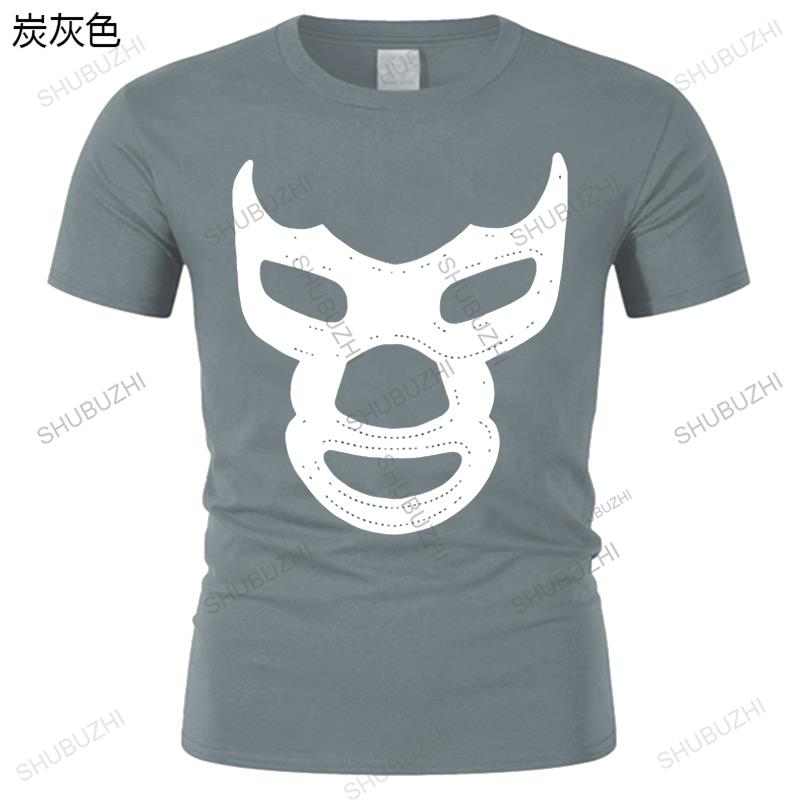 Fashion Tshirt Men Cotton Brand Teeshirt Blue Demon T Shirt Blue Mexico Mask Demon Wrestling Libre Lucha High Quality Tshirts