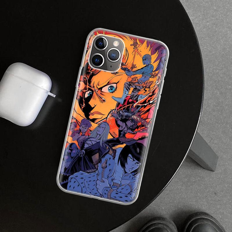 JOJO Anime Cartoon Phone Case Cover For iPhone 11 12 13 Mini 14 15 Plus 16 Pro Max 17 Air 7 8 + SE Art Customized Fundas 11 12 1