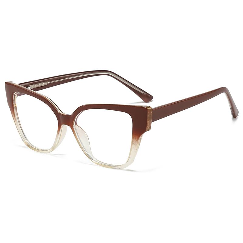 New Anti-Blue Light Glasses For Women Pc Core Legs Fashion Retro Plate Color Flat Mirror Can Be Equipped With Mirror 5707