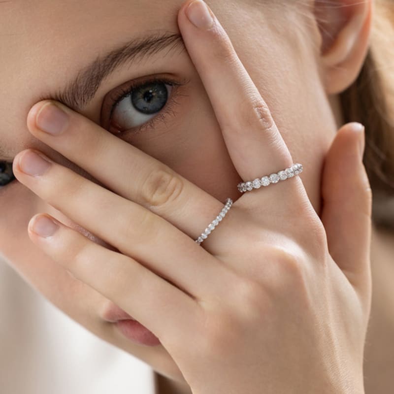 Tatiana (Silver 925) 3mm Eternity Ring CR1882 No.11