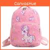 Girls Unicorn Backpack With Animal Print And Breathable Fabric For Preschool Classroom Use