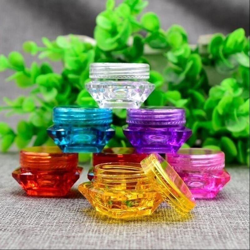 10Pcs/lot 5g Cosmetic Empty Jar Eyeshadow Makeup Face Cream Lip Balm Container Pot(Color Random)