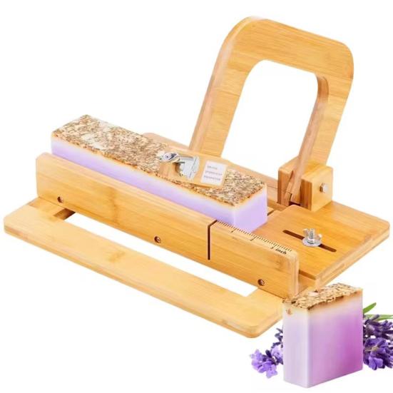 Wooden Soap Cutter Adjustable Handmade Soap Slicer Single Wire Soap Cutting Tool for Cheese Butter Cake Bread DIY Making Tool