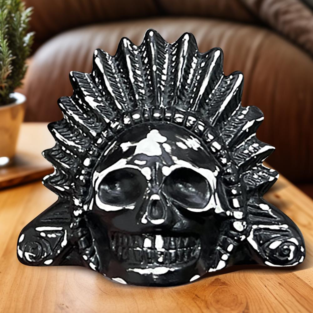 Läskig aztekisk dödsvisselpipa Skrikande aztekisk krigsvisselpipa Skallevisselpipa för Halloween-busrekvisita