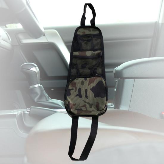 2Pcs Car Storage Bags Multi-Pocket Design Large Capacity Zipper Design Universal Automobile
