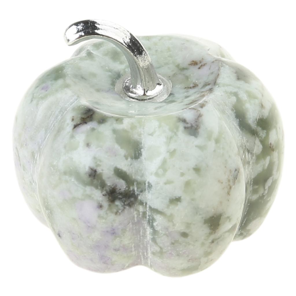 30mm Mini Pumpkin Crystal Stone Statue Crafted with Natural Crystals Thanksgiving Day Room Decoration Desktop Ornament