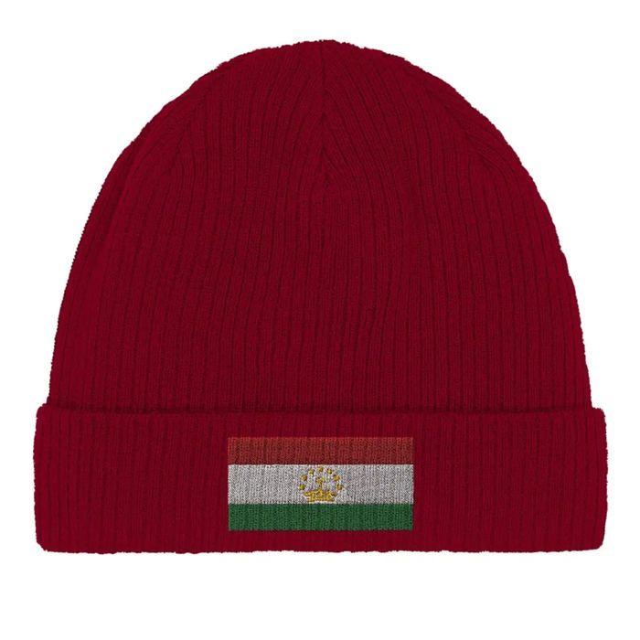 Bonnet Drapeau Tadjikistan en Rouge