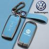 lmn1 Zinc Alloy Leather Car Remote Key Case Cover Protector Holder Shell For VW Volkswagen Touareg 2019 2020 2021 2022 Auto Accessori