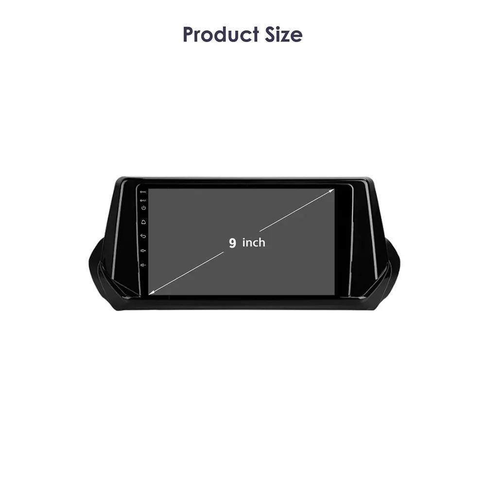 For Peugeot 2008 II 2 2019-2021 Android 14 Car Radio Multimedia Auto Screen BT Carplay 5G 4G GPS Stereo Touch Head Unit Screen