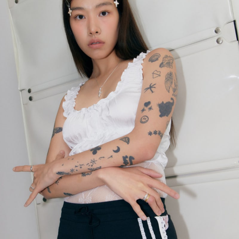 fillow chrome pearl hairpin (2pcs)