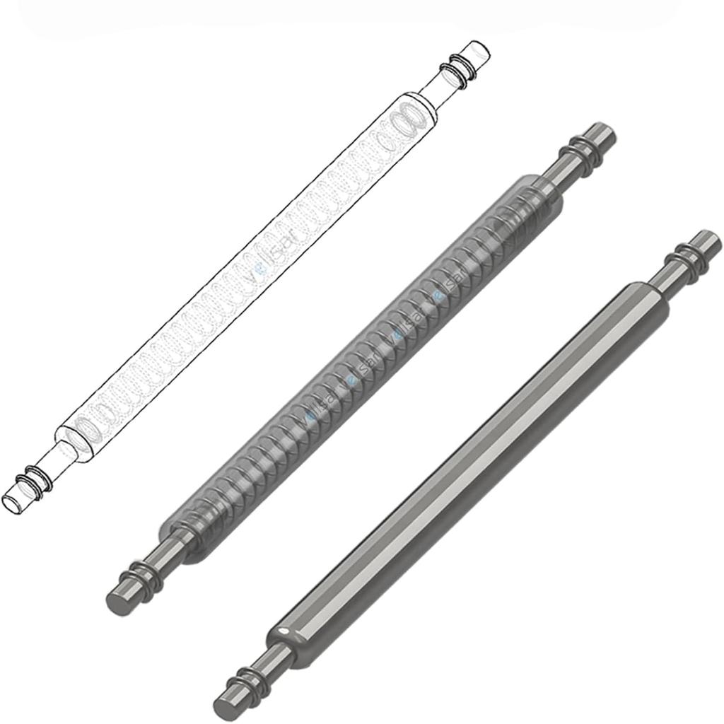 Kaaipee Stainless Steel Watch Band Spring Pack of 6 Bars, 24mm, 1.8mm Diameter,