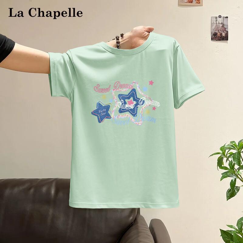 La Chapelle Women s Star Print Cotton T-Shirt XL