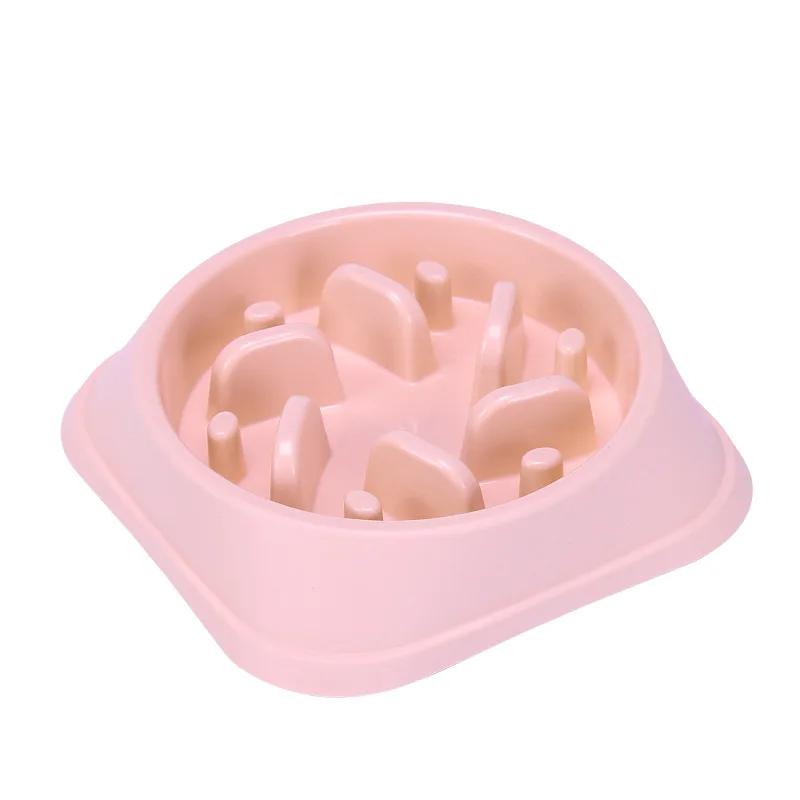 

Hot Sale New Pet Dog Bowls Slow Feeder Plastic Anti Choking Puppy Cat Eating Dish Bowl Anti-Gulping Food Plate Dog Food Bowl Dog