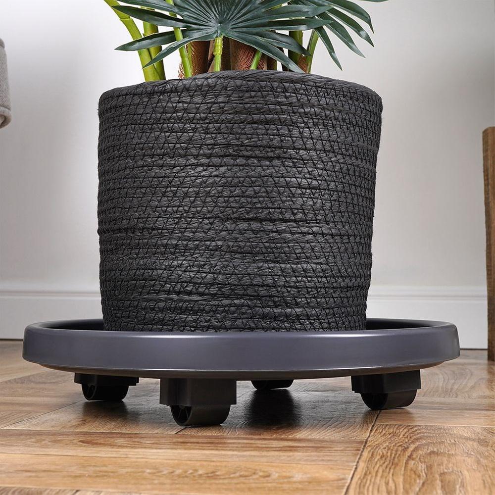 Flowerpot Stand for Plants and Flowers on Wheels for Moving 35 cm