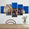 No Framed Canvas 5Pcs Colosseum Flavian Amphitheatre Rome Italy Art Posters Pictures Home Decor Paintings Decorations