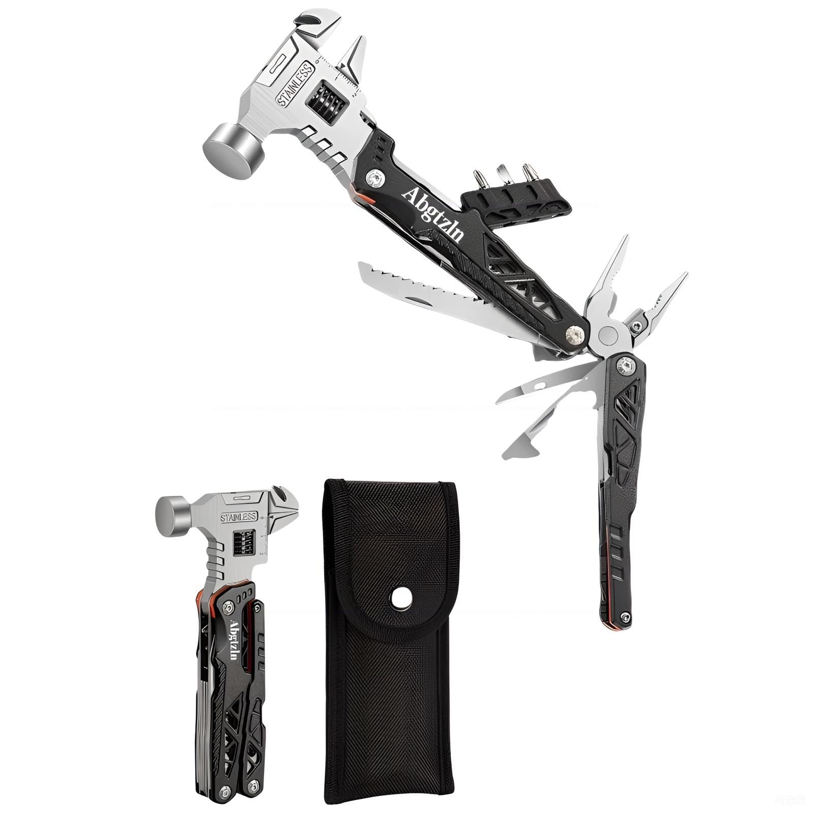 

уличный молоток и легальные уличные складные плоскогубцы и молоток, подходящие для автомобиля, универсальная и портативная защита, изготовлены из высокоуглеродистой стали, обладают высокой чёрный