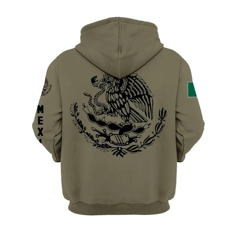 Spring and Autumn Men's Plus Size Fashion Southwest Ethnic Style Comfortable Hoodie