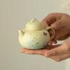 Hand Painted Teapot Underglaze Retro Oil Painting Daisy Small Pot High End Ceramic Tea Set