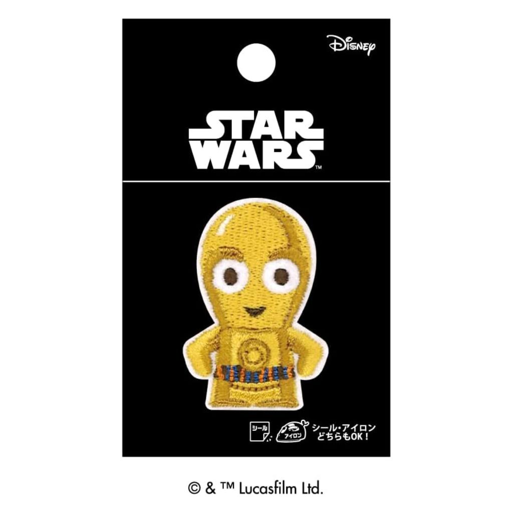 Pioneer Star Wars Aufnäher C 31 mm breit x 44 mm - 3PO, lang, Aufkleber/Aufbügler-Typ, STA450-STA07