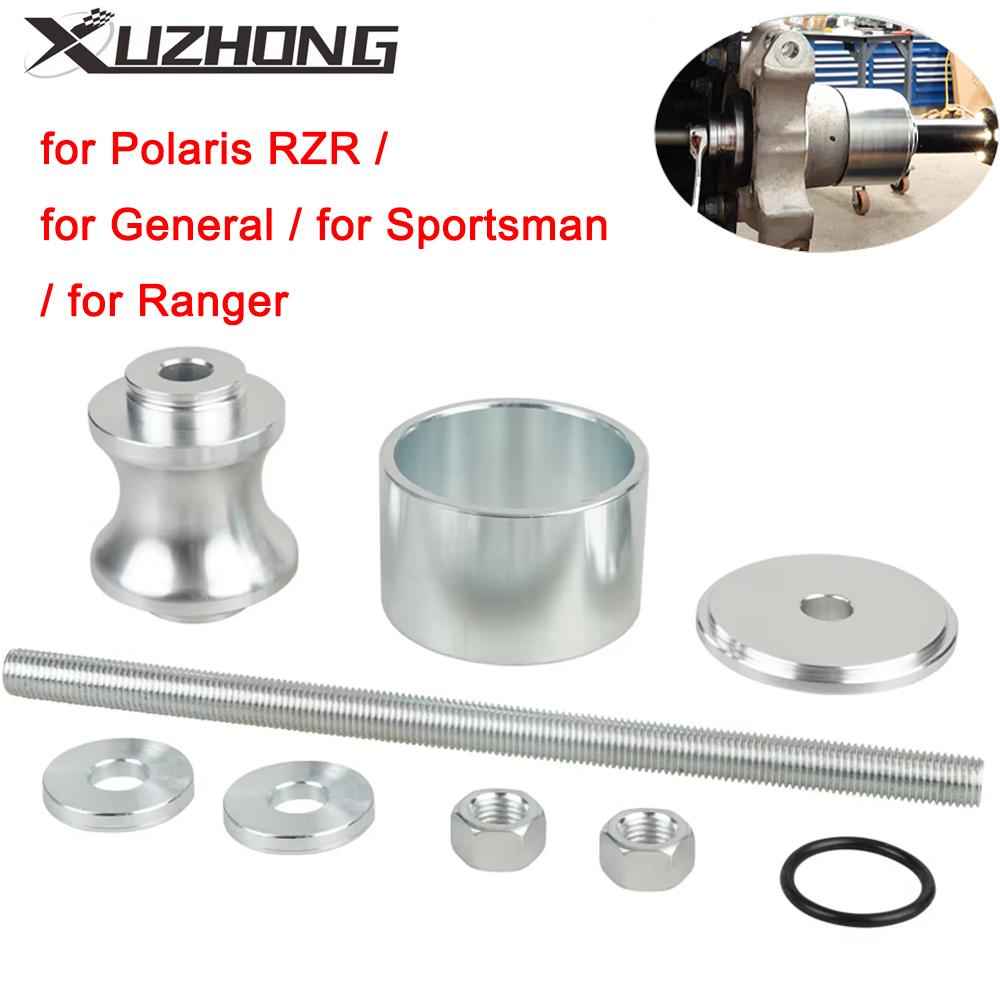

Aluminum 44mm or 40mm Wheel Bearings Removal Tool Silver For Polaris RZR General Ranger Sportsman for Removal and Installation срібний