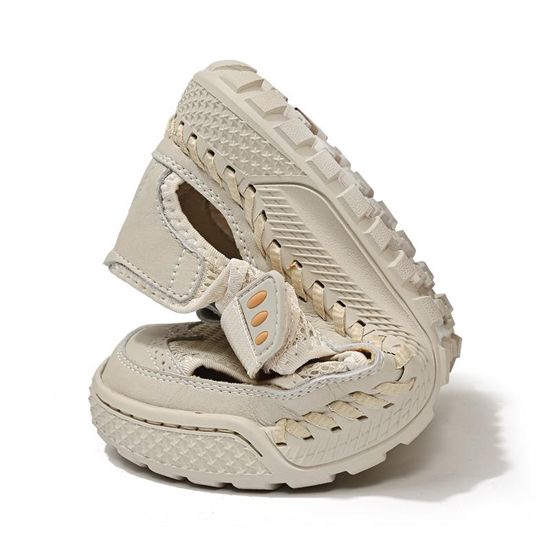 Summer Men's Sandals Handmade Mesh Breathable Casual Shoes