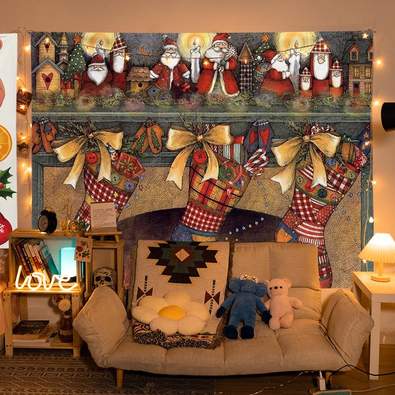 Christmas Festival Wall Hanging Tapestry for Party & Room Decor