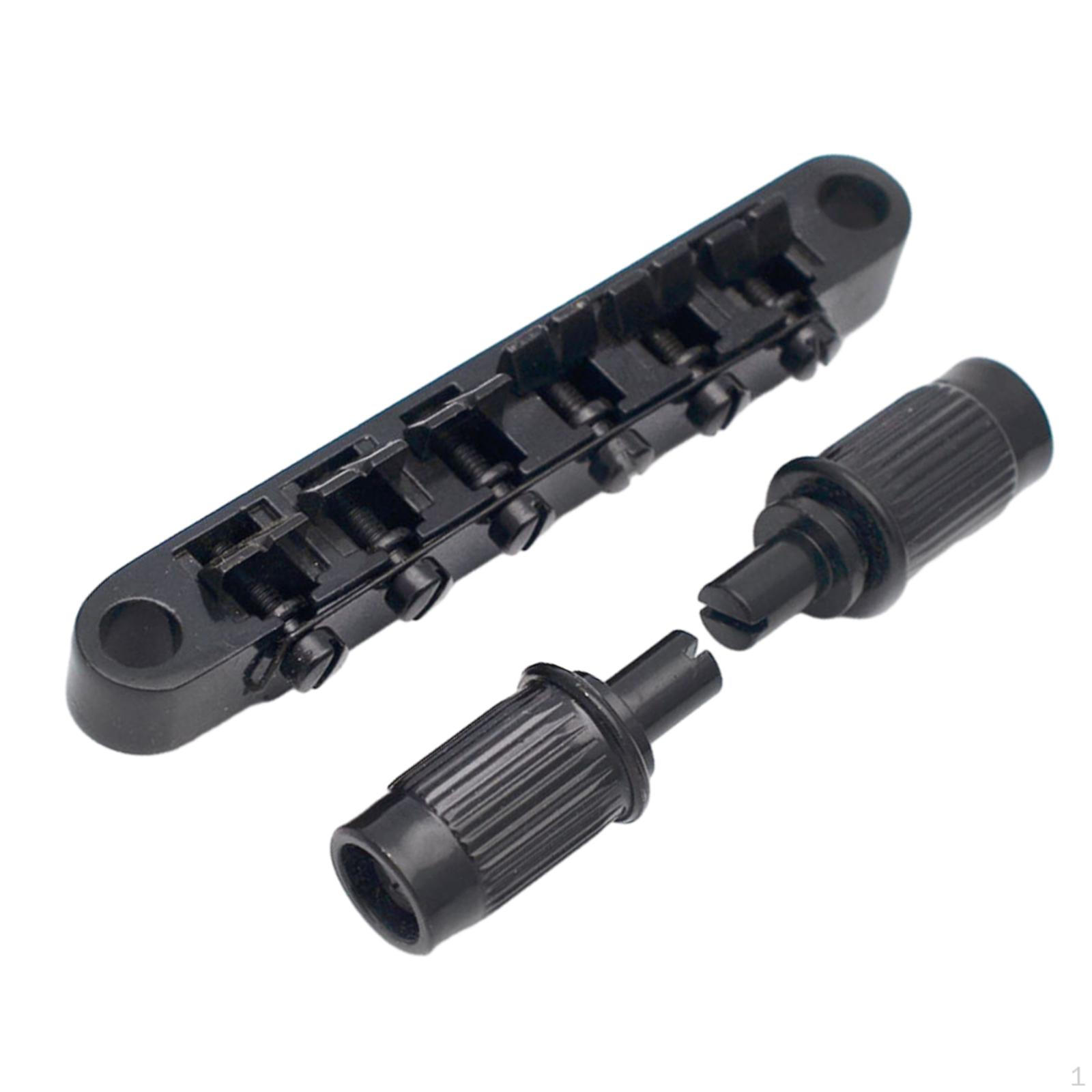 Electric Guitar Bridge with Studs for LP Style Black