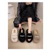Autumn and Winter New Pearl Fairy Fur Slippers Cute Home Thick Bottom Senior Fur Slippers